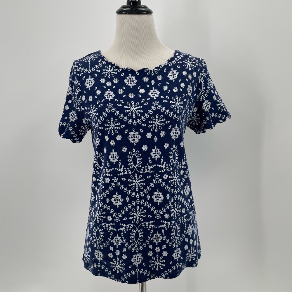 Rafaella Woman’s Blue Print Blouse